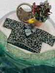 3LUXURY FANDY CHIFFON SILK SEQUINS WITH JARI THREAD EMBROIDERY WORK SAREE WITH STITCHED BLOUSE SEASONABLE WEAR WHOLESALE PRICE ETHNIC GARMENT (29)