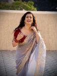 3NEW ARRIVAL FENDY SATTIN MULTI SEQUENCE EMBROIDERY WORK SAREE WITH UNSTITCHED BLOUSE FORMAL WEAR WHOLESALE PRICE ETHNIC GARMENT (34)