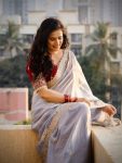 3NEW ARRIVAL FENDY SATTIN MULTI SEQUENCE EMBROIDERY WORK SAREE WITH UNSTITCHED BLOUSE FORMAL WEAR WHOLESALE PRICE ETHNIC GARMENT (34)