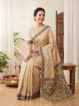5TRENDING-MUGA-COTTON-RESHAM-WEAVING-MADHUBANI-WORK-SAREE-WITH-UNSTITCHED-BLOUSE-CHIKU-1.jpg