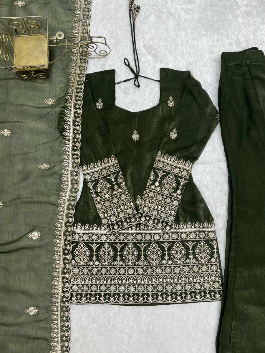 ATTRACTIVE CRUNCHY SILK EMBROIDERY SEQUENCE AND JARI WORK TOP PALAZZO WITH DUPATTA FESTIVAL WEAR WHOLESALE PRICE ETHNIC GARMENT (11)