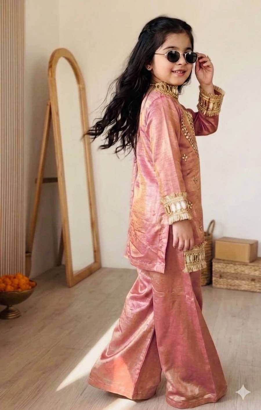 BOLLYWOOD CHINON SILK EMBROIDERY AND MIRROR HAND WORK TOP PALAZZO WITH DUPATTA WEDDING WEAR WHOLESALE PRICE ETHNIC GARMENT (5)