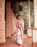 BOLLYWOOD SOFT LILAN SLAB JACQUARD WORK SAREE WITH UNSTITCHED BLOUSE FESTIVAL WEAR WHOLESALE PRICE ETHNIC GARMENT (5)