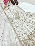 DESIGNER CHINON SILK EMBROIDERY SEQUENCE MIRROR WORK GOWN BOTTOM WITH DUPATTA FESTIVE WEAR WHOLESALE PRICE ETHNIC GARMENT (2)
