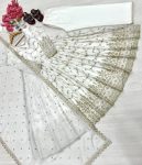 DESIGNER CHINON SILK EMBROIDERY SEQUENCE MIRROR WORK GOWN BOTTOM WITH DUPATTA FESTIVE WEAR WHOLESALE PRICE ETHNIC GARMENT (2)
