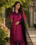 DESIGNER CREPE EMBROIDERY WITH SEQUENCE WORK TOP PALAZZO WITH DUPATTA FESTIVE WEAR WHOLESALE PRICE ETHNIC GARMENT (4)