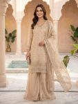 DESIGNER FENDY BEADS WITH SEQUENCE EMBROIDERY & CUT WORK TOP PALAZZO WITH DUPATTA FESTIVAL WEAR WHOLESALE PRICE ETHNIC GARMENT (4)