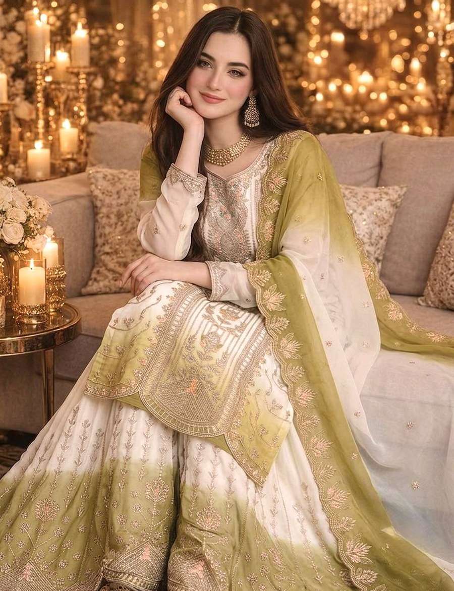 DESIGNER GEORGETTE EMBROIDERY THREAD WORK TOP PALAZZO WITH DUPATTA FESTIVE WEAR WHOLESALE PRICE ETHNIC GARMENT (18)