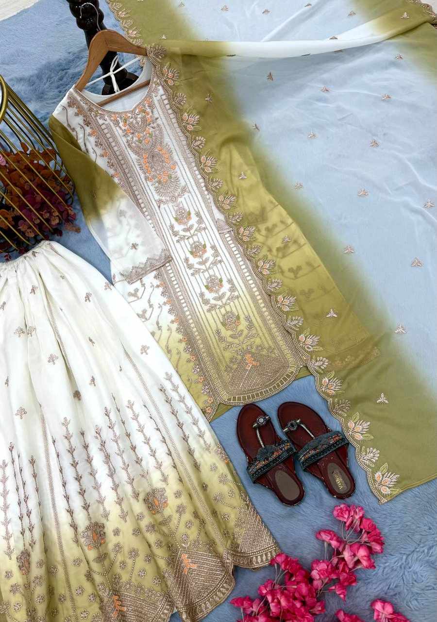 DESIGNER GEORGETTE EMBROIDERY THREAD WORK TOP PALAZZO WITH DUPATTA FESTIVE WEAR WHOLESALE PRICE ETHNIC GARMENT (22)