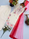 DESIGNER NATURAL SATIN EMBROIDERY WORK TOP BOTTOM WITH DUPATTA OFFICE WEAR WHOLESALE PRICE ETHNIC GARMENT (1)