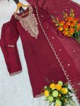 DESIGNER VICHITRA SILK SEQUENCE CODING EMBROIDERY WORK TOP BOTTOM WITH DUPATTA DAILY WEAR WHOLESALE PRICE ETHNIC GARMENT(11).jpg