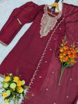 DESIGNER VICHITRA SILK SEQUENCE CODING EMBROIDERY WORK TOP BOTTOM WITH DUPATTA DAILY WEAR WHOLESALE PRICE ETHNIC GARMENT(11).jpg