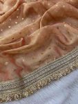 FABULOUS MOSS SILK JACQUARD BUTTI SAREE WITH UNSTITCHED BLOUSE PARTY WEAR WHOLESALE PRICE ETHNIC GARMENT (9)