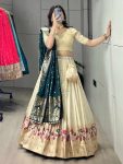 FABULOUS PAITHANI SILK ZARI WEAVING WORK LEHENGA CHOLI WITH DUPATTA WEDDING WEAR WHOLESALE PRICE ETHNIC GARMENT (15)