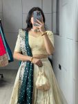 FABULOUS PAITHANI SILK ZARI WEAVING WORK LEHENGA CHOLI WITH DUPATTA WEDDING WEAR WHOLESALE PRICE ETHNIC GARMENT (15)