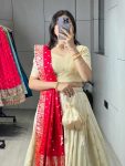 FABULOUS PAITHANI SILK ZARI WEAVING WORK LEHENGA CHOLI WITH DUPATTA WEDDING WEAR WHOLESALE PRICE ETHNIC GARMENT (4)