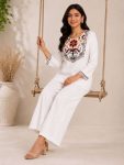 FABULOUS RAYON SLUB EMBROIDERY WORK CO-ORD SET OFFICE WEAR WHOLESALE PRICE ETHNIC GARMENT (2)