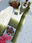 FANCY DUAL TONE STAR GEORGETTE EMBROIDERY THREAD WORK TOP PALAZZO WITH DUPATTA FESTIVE WEAR WHOLESALE PRICE ETHNIC GARMENT (6)