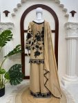 FASHINABLE FOUX GEORGETTE THREAD WITH SEQUNCE WITH CUTWORK TOP PALAZZO WITH DUPATTA DAILY WEAR WHOLESALE PRICE ETHNIC GARMENT (6)