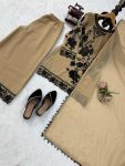 FASHINABLE FOUX GEORGETTE THREAD WITH SEQUNCE WITH CUTWORK TOP PALAZZO WITH DUPATTA DAILY WEAR WHOLESALE PRICE ETHNIC GARMENT (6)