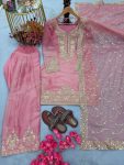 FASHIONABLE NC MOSS SILK EMBROIDERY 5 MM SEQUENCE WORK TOP PATIYALA WITH DUPATTA FESTIVAL WEAR WHOLESALE PRICE ETHNIC GARMENT (18)