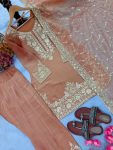 FASHIONABLE NC MOSS SILK EMBROIDERY 5 MM SEQUENCE WORK TOP PATIYALA WITH DUPATTA FESTIVAL WEAR WHOLESALE PRICE ETHNIC GARMENT (24)