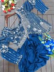 FASHIONABLE RANGOLI SILK EMBROIDEY SEQUENCE WORK LEHENGA CHOLI WITH DUPATTA RECEPTION WEAR WHOLESALE PRICE ETHNIC GARMENT (6)