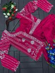 FASHIONABLE RANGOLI SILK EMBROIDEY SEQUENCE WORK LEHENGA CHOLI WITH DUPATTA RECEPTION WEAR WHOLESALE PRICE ETHNIC GARMENT (7)