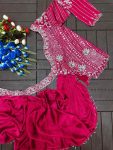 FASHIONABLE RANGOLI SILK EMBROIDEY SEQUENCE WORK LEHENGA CHOLI WITH DUPATTA RECEPTION WEAR WHOLESALE PRICE ETHNIC GARMENT (7)