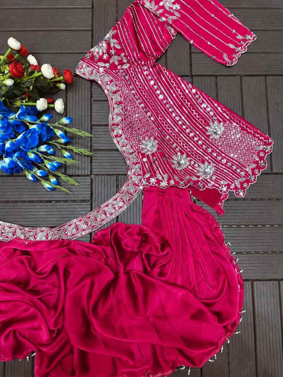 FASHIONABLE RANGOLI SILK EMBROIDEY SEQUENCE WORK LEHENGA CHOLI WITH DUPATTA RECEPTION WEAR WHOLESALE PRICE ETHNIC GARMENT (26)