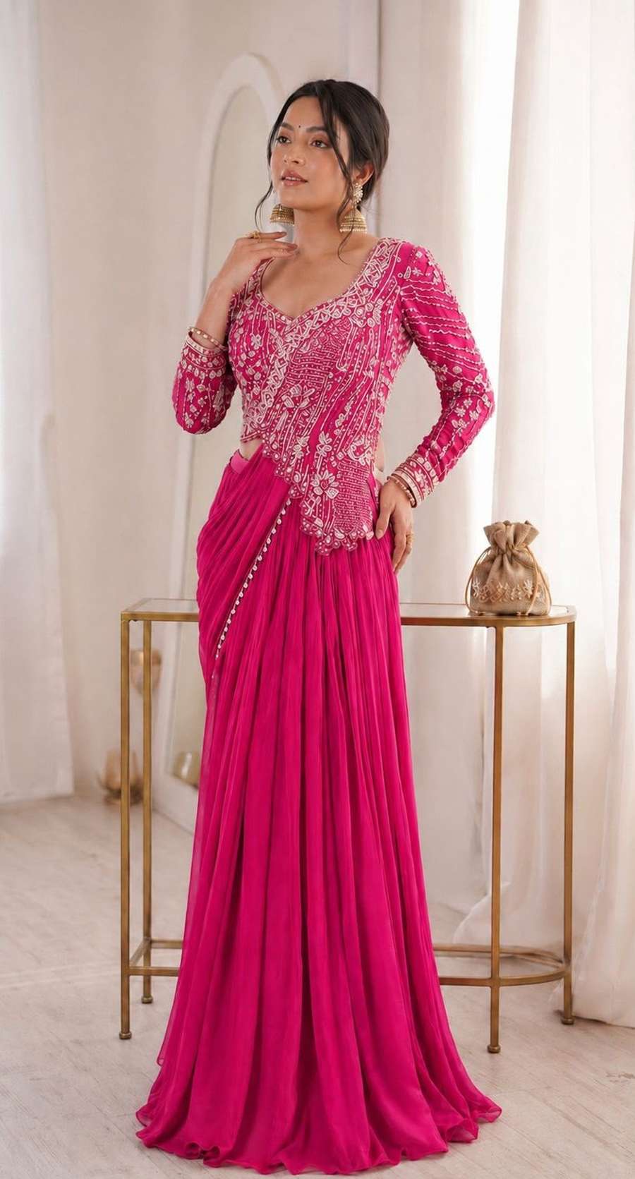 FASHIONABLE RANGOLI SILK EMBROIDEY SEQUENCE WORK LEHENGA CHOLI WITH DUPATTA RECEPTION WEAR WHOLESALE PRICE ETHNIC GARMENT (7)