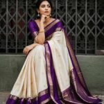 FASHIONABLE SOFT SILK COPPER ZARI JAAL WEAVES WORK SAREE WITH UNSTITCHED BLOUSE FESTIVAL WEAR WHOLESALE PRICE ETHNIC GARMENT (2)