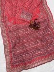 GEORGEOUS FOX GEORGETTE KATDANA AND REAL MIRROR WORK SAREE WITH UNSTITCHED BLOUSE FESTIVAL WEARWHOLESALE PRICE ETHNIC GARMENT (10)