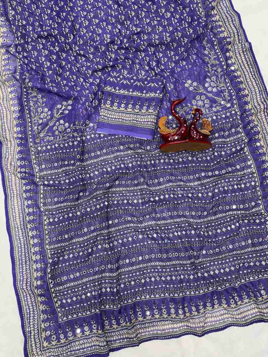 GEORGEOUS FOX GEORGETTE KATDANA AND REAL MIRROR WORK SAREE WITH UNSTITCHED BLOUSE FESTIVAL WEARWHOLESALE PRICE ETHNIC GARMENT (16)