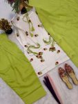 LATEST CAMERIC COTTON MULTI NEEDLE EMBROIDERY WORK TOP PATIYALA WITH DUPATTA OFFICE WEAR WHOLESALE PRICE ETHNIC GARMENT (15)