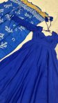 LATEST CHINON SILK PLAIN WORK GOWN WITH DUPATTA PARTY WEAR WHOLESALE PRICE ETHNIC GARMENT (2)