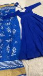 LATEST CHINON SILK PLAIN WORK GOWN WITH DUPATTA PARTY WEAR WHOLESALE PRICE ETHNIC GARMENT (2)
