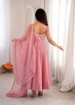 LATEST CRUNCHY SILK SWAROVSKI WORK ANRKALI DRESS CASUAL WEAR WHOLESALE PRICE ETHNIC GARMENT (5)
