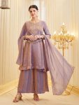 LATEST FENDY SILK EMBROIDERY CODING SEQUENCE WORK TOP PALAZZO WITH DUPATTA SEASONABLE WEAR WHOLESALE PRICE ETHNIC GARMENT (14)