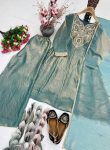 LATEST FENDY SILK EMBROIDERY CODING SEQUENCE WORK TOP PALAZZO WITH DUPATTA SEASONABLE WEAR WHOLESALE PRICE ETHNIC GARMENT (8)