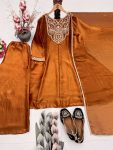 LATEST FENDY SILK EMBROIDERY CODING SEQUENCE WORK TOP PALAZZO WITH DUPATTA SEASONABLE WEAR WHOLESALE PRICE ETHNIC GARMENT (10)