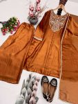 LATEST FENDY SILK EMBROIDERY CODING SEQUENCE WORK TOP PALAZZO WITH DUPATTA SEASONABLE WEAR WHOLESALE PRICE ETHNIC GARMENT (10)