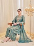 LATEST FENDY SILK EMBROIDERY CODING SEQUENCE WORK TOP PALAZZO WITH DUPATTA SEASONABLE WEAR WHOLESALE PRICE ETHNIC GARMENT (8)