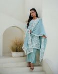 LATEST MAL MAL EMBROIDEY SEQUNCE WORK TOP BOTTOM WITH DUPATTA FESTIVAL WEAR WHOLESALE PRICE ETHNIC GARMENT (11)
