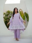 LATEST MAL MAL EMBROIDEY SEQUNCE WORK TOP BOTTOM WITH DUPATTA FESTIVAL WEAR WHOLESALE PRICE ETHNIC GARMENT (3)