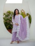 LATEST MAL MAL EMBROIDEY SEQUNCE WORK TOP BOTTOM WITH DUPATTA FESTIVAL WEAR WHOLESALE PRICE ETHNIC GARMENT (3)