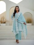LATEST MAL MAL EMBROIDEY SEQUNCE WORK TOP BOTTOM WITH DUPATTA FESTIVAL WEAR WHOLESALE PRICE ETHNIC GARMENT (11)