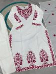 LATEST RAYON COTTON EMBROIDERY THREAD WORK TOP BOTTOM WITH DUPATTA FORMAL WEAR WHOLESALE PRICE ETHNIC GARMENT (12)