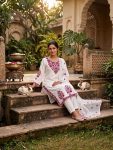 LATEST RAYON COTTON EMBROIDERY THREAD WORK TOP BOTTOM WITH DUPATTA FORMAL WEAR WHOLESALE PRICE ETHNIC GARMENT (12)