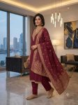 LATEST REYON EMBROIDERY WORK TOP BOTTOM WITH DUPATTA DAILY WEAR WHOLESALE PRICE ETHNIC GARMENT (8)